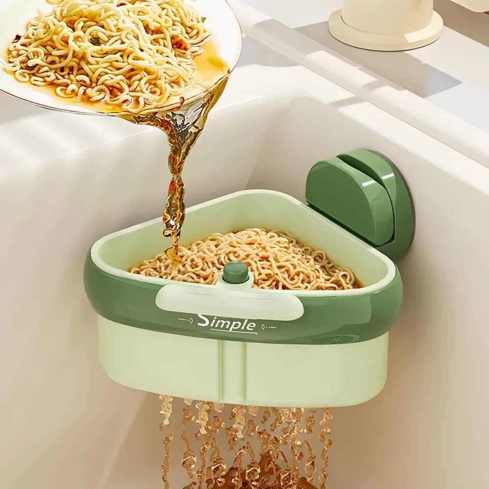 Suction Cup Sink Corner Rack